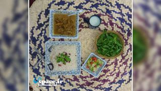 غذای سنتی در اقامتگاه بوم گردی بیشاپور- کازرون - فارس